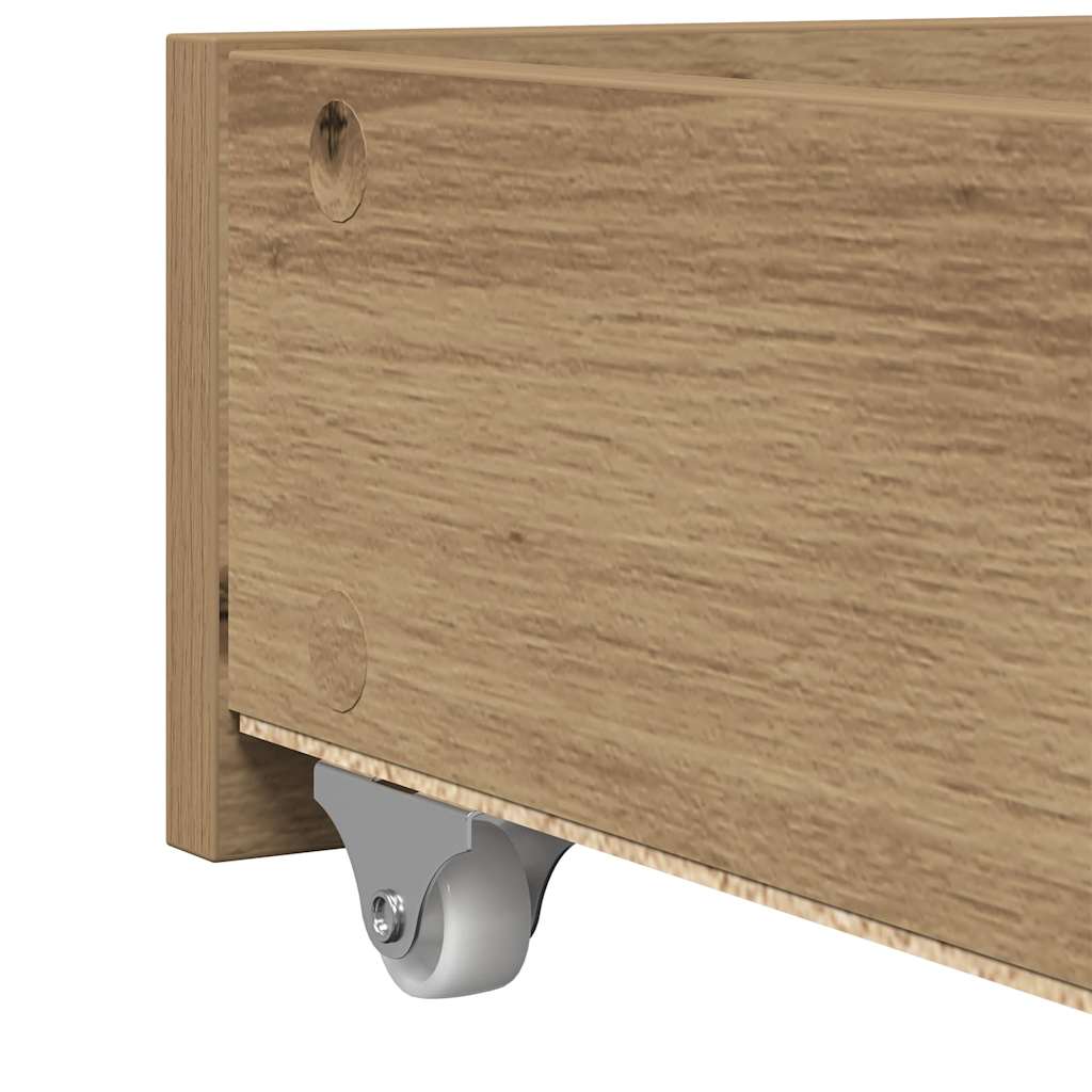 Tagesbett mit Regal Artisan-Eiche 90 x 200 cm Holzwerkstoff
