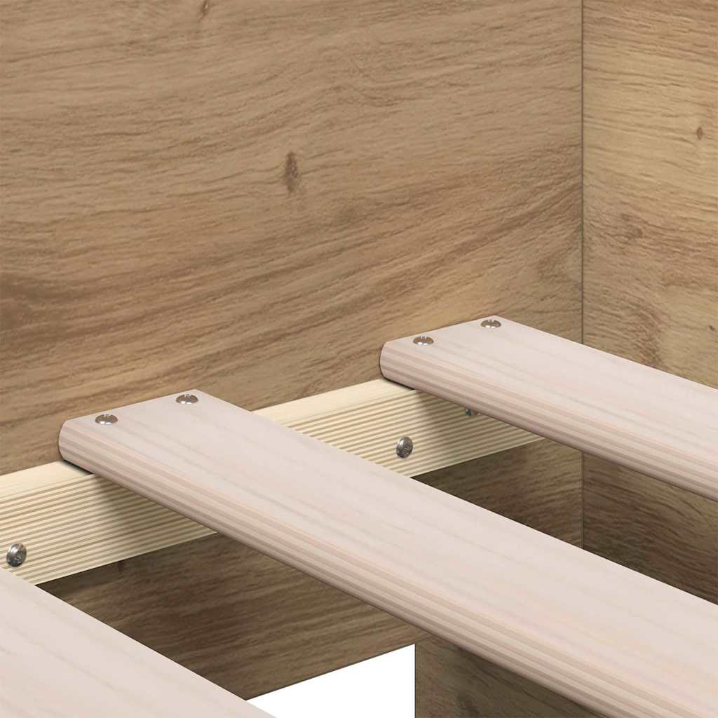 Tagesbett mit Regal Artisan-Eiche 90 x 190 cm Holzwerkstoff
