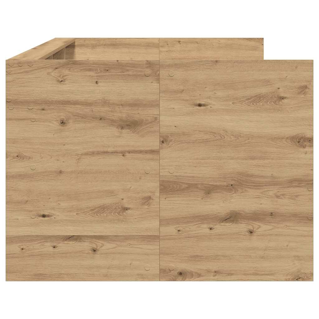 Tagesbett mit Regal Artisan-Eiche 90 x 190 cm Holzwerkstoff
