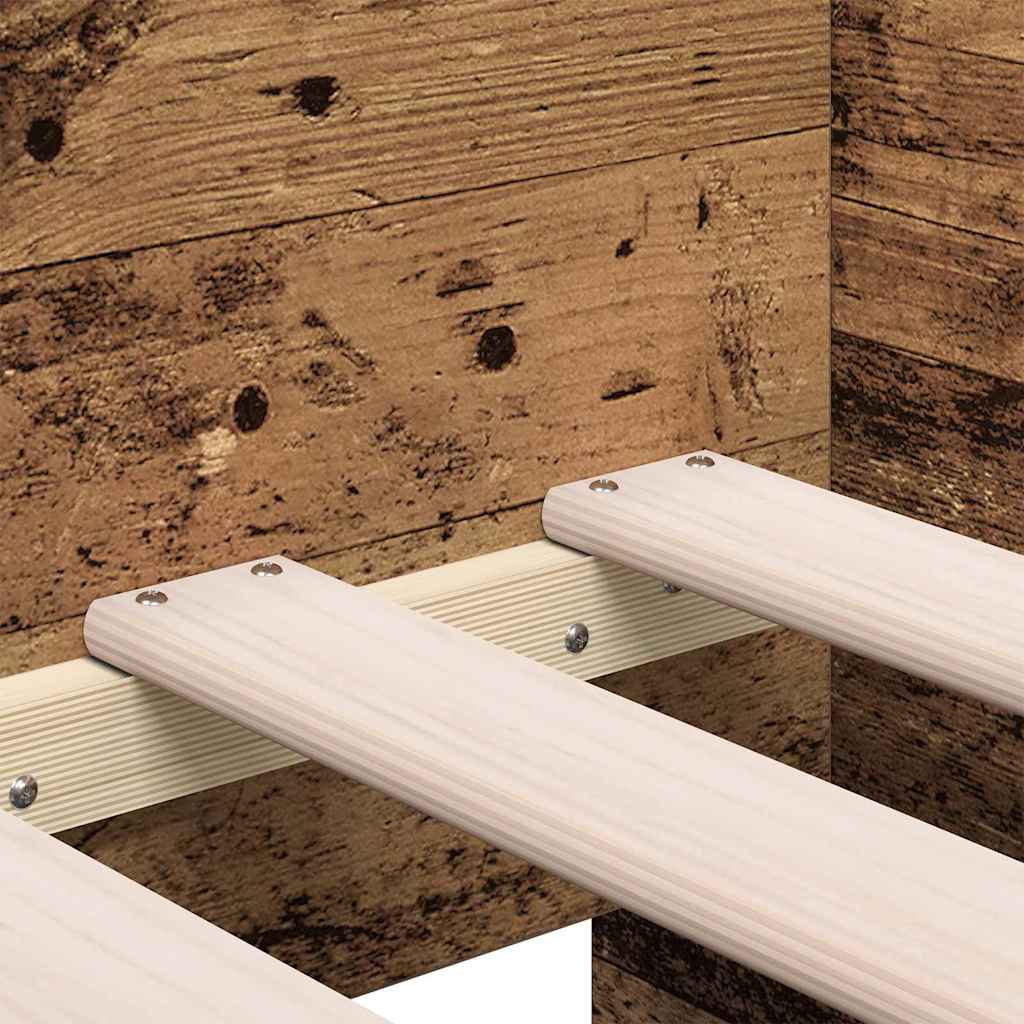Tagesbett mit Schubladen Altholz 75 x 190 cm Holzwerkstoff