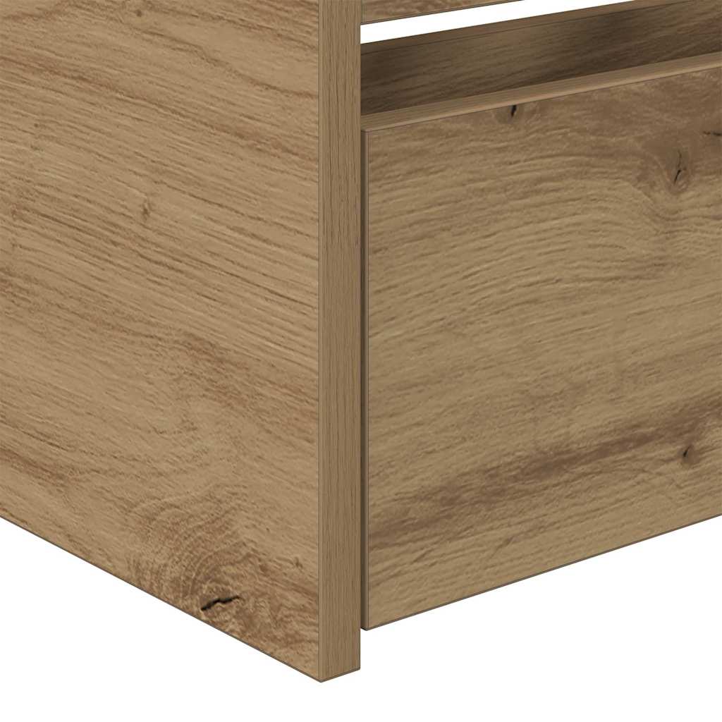 Tagesbett mit Regal Artisan-Eiche 75 x 190 cm Holzwerkstoff