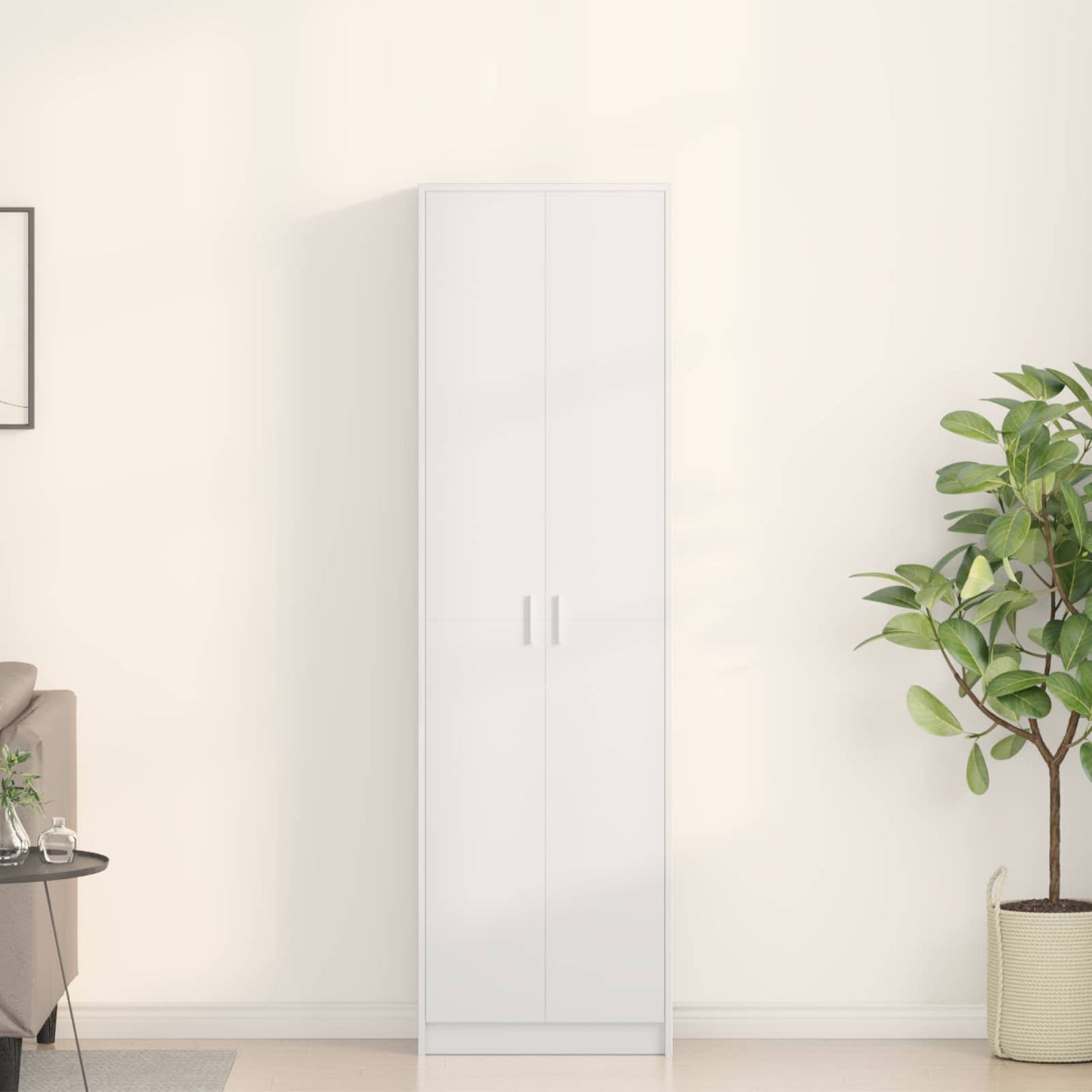 Kleiderschrank Weiß 55 x 25 x 189 cm Holzwerkstoff
