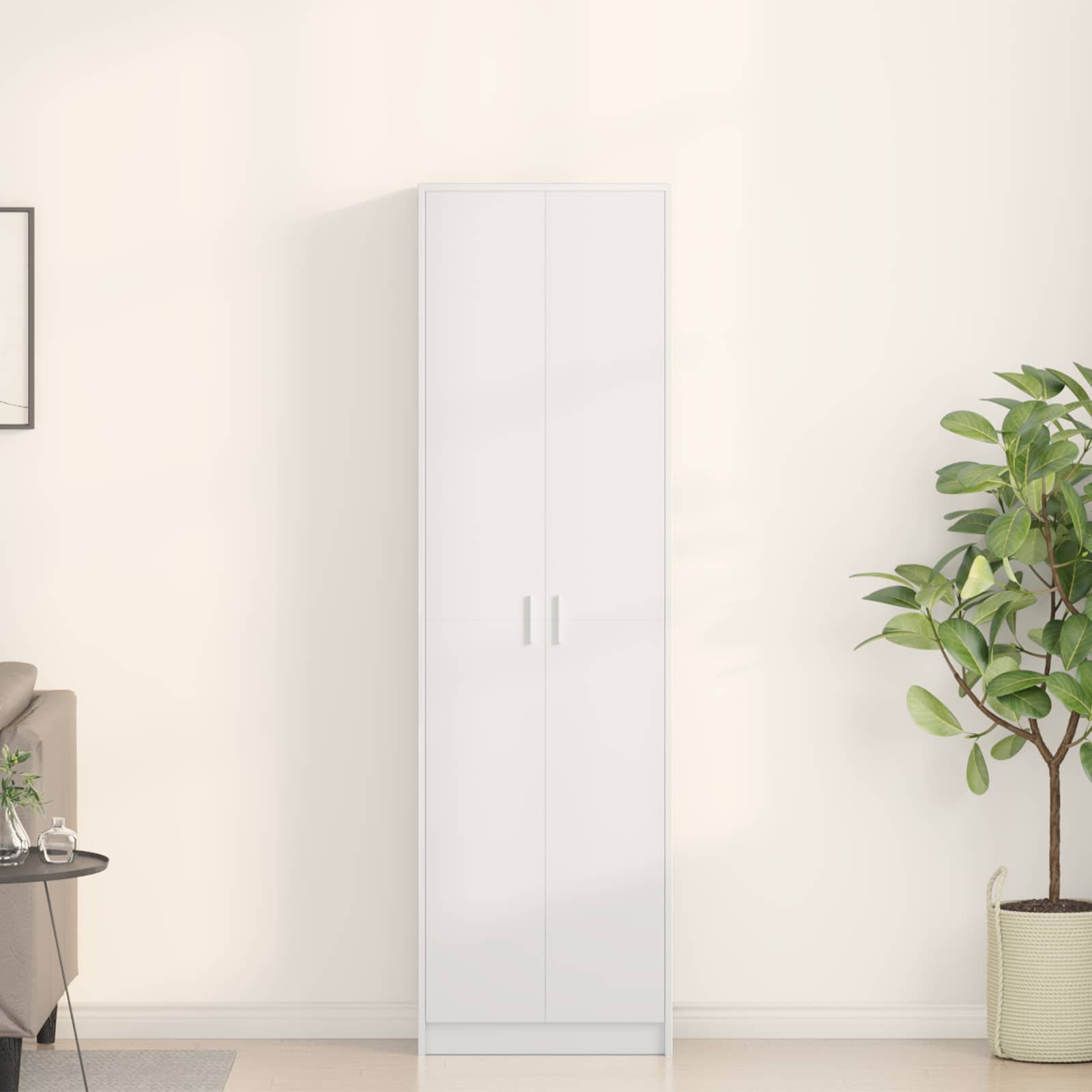 Kleiderschrank Weiß 55 x 25 x 189 cm Holzwerkstoff