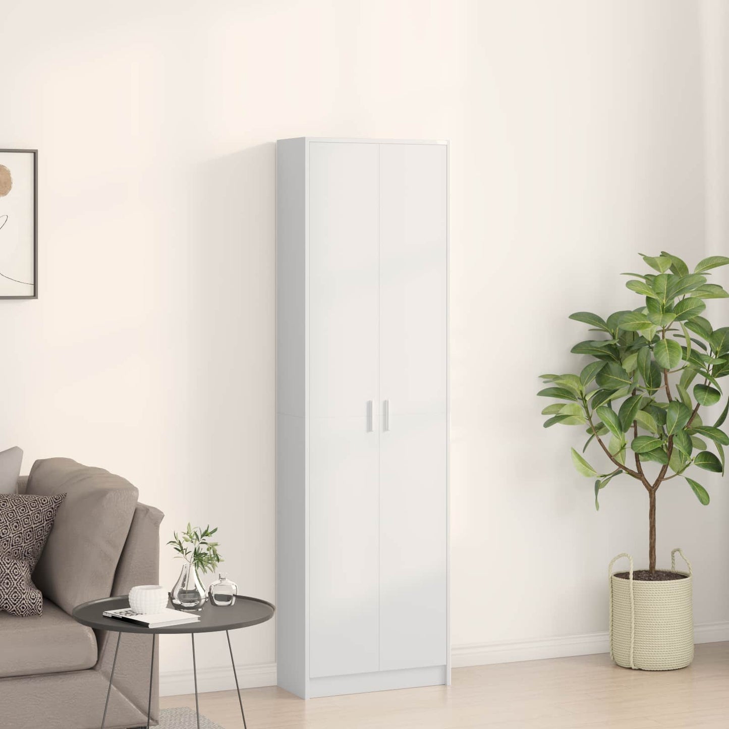 Kleiderschrank Weiß 55 x 25 x 189 cm Holzwerkstoff