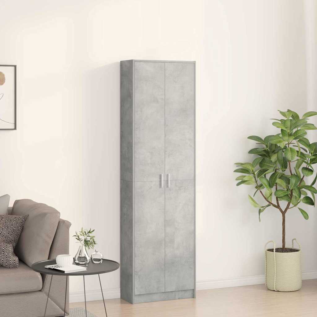 Kleiderschrank Beton Grau 55 x 25 x 189 cm