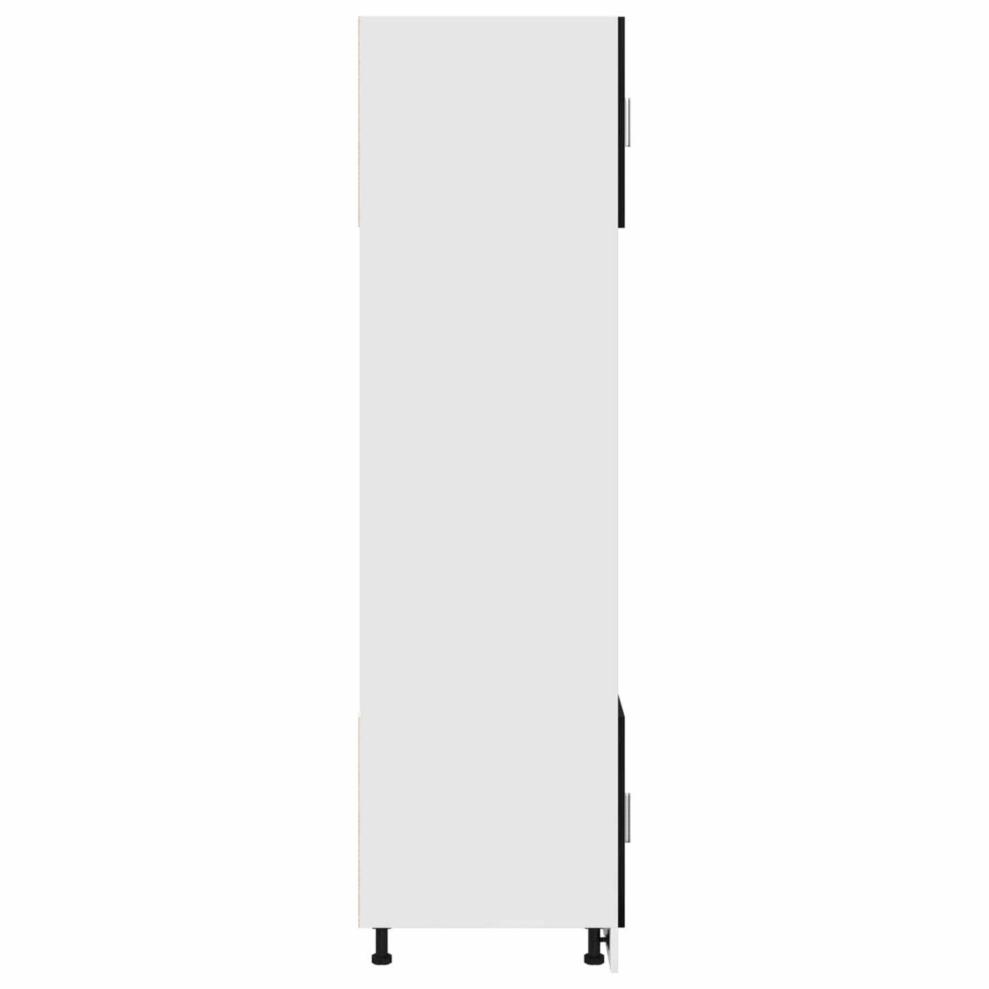 Hängeschrank Schwarz Eichen-Optik 60 x 57 x 207 cm