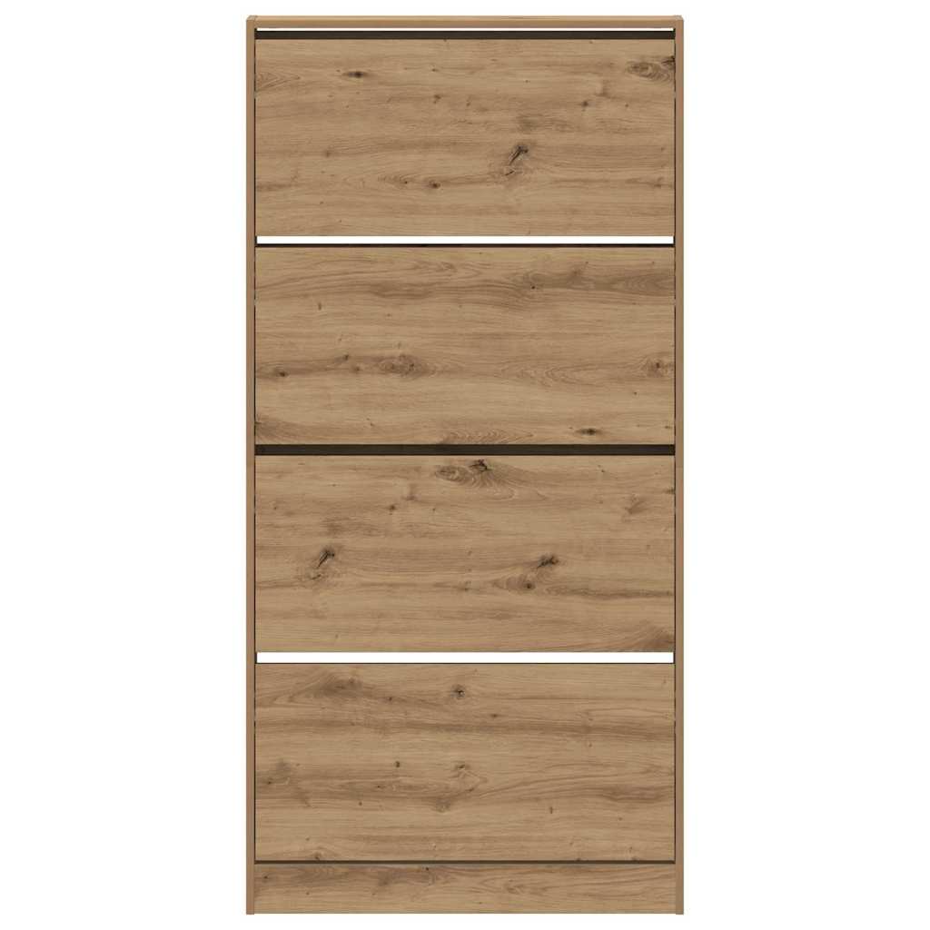 Schuhschrank 80 x 21 x 163,5 cm Holzwerkstoff Artisan-Eiche