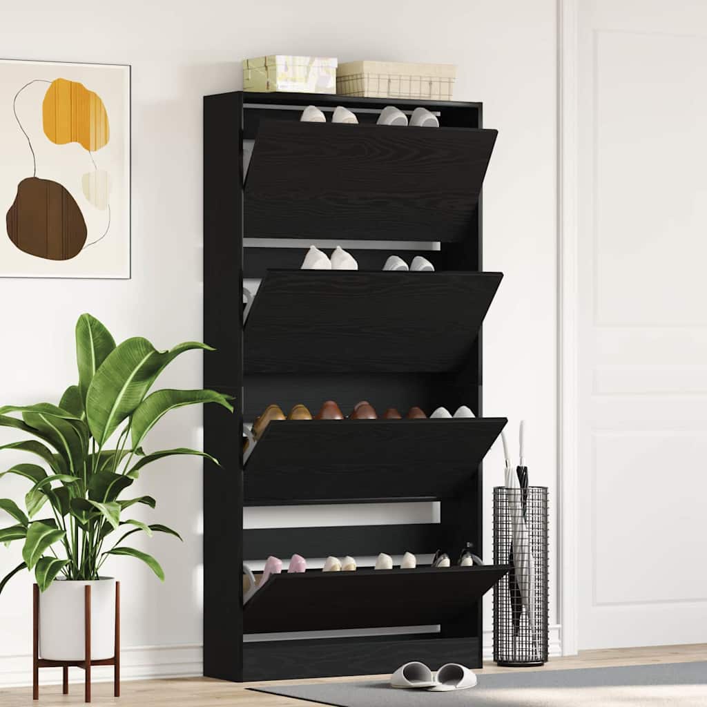 Schuhschrank 80 x 21 x 163,5 cm Holzwerkstoff