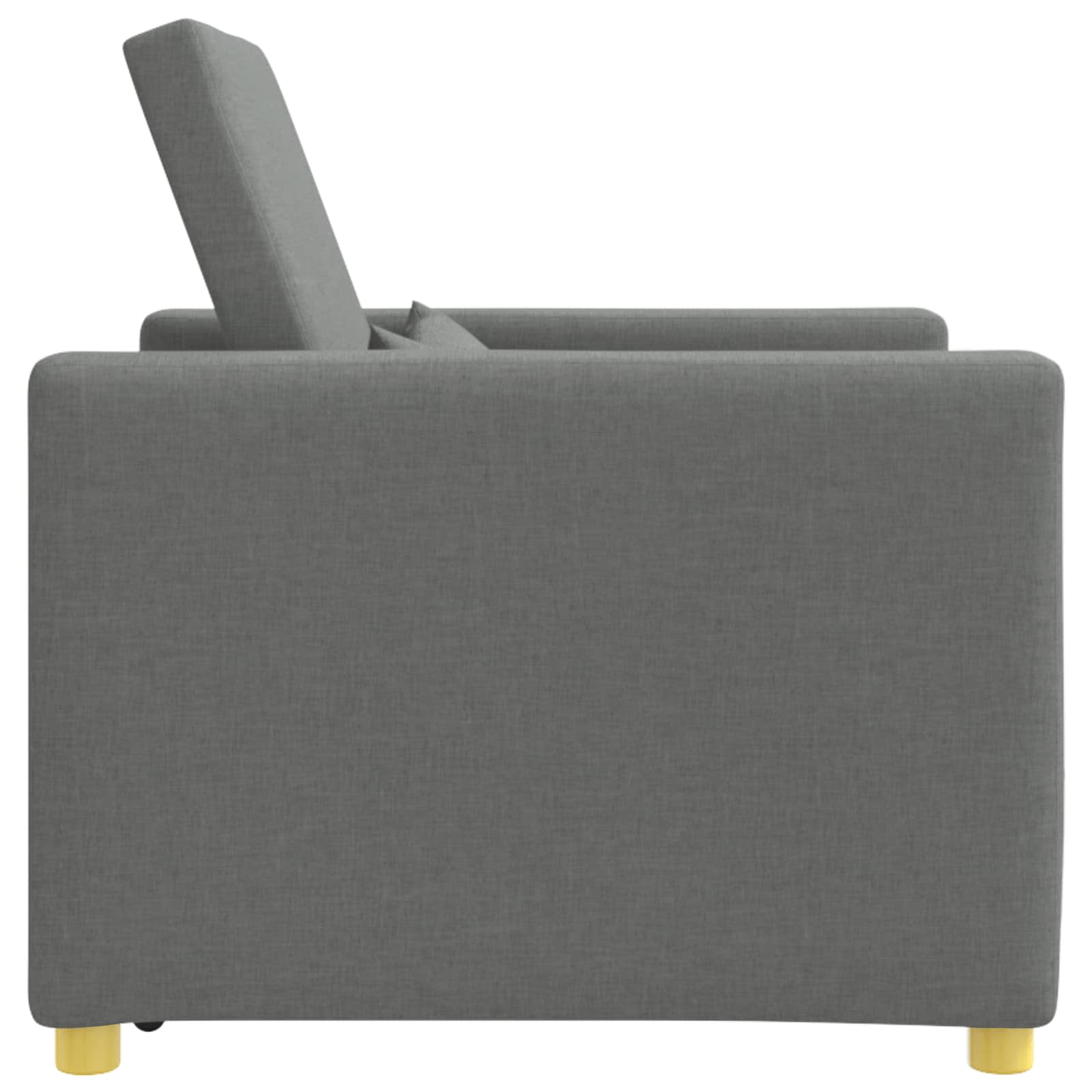 Pull out Sofa Bed Single Dunkelgrau 90 x 165 x 87 cm Stoff