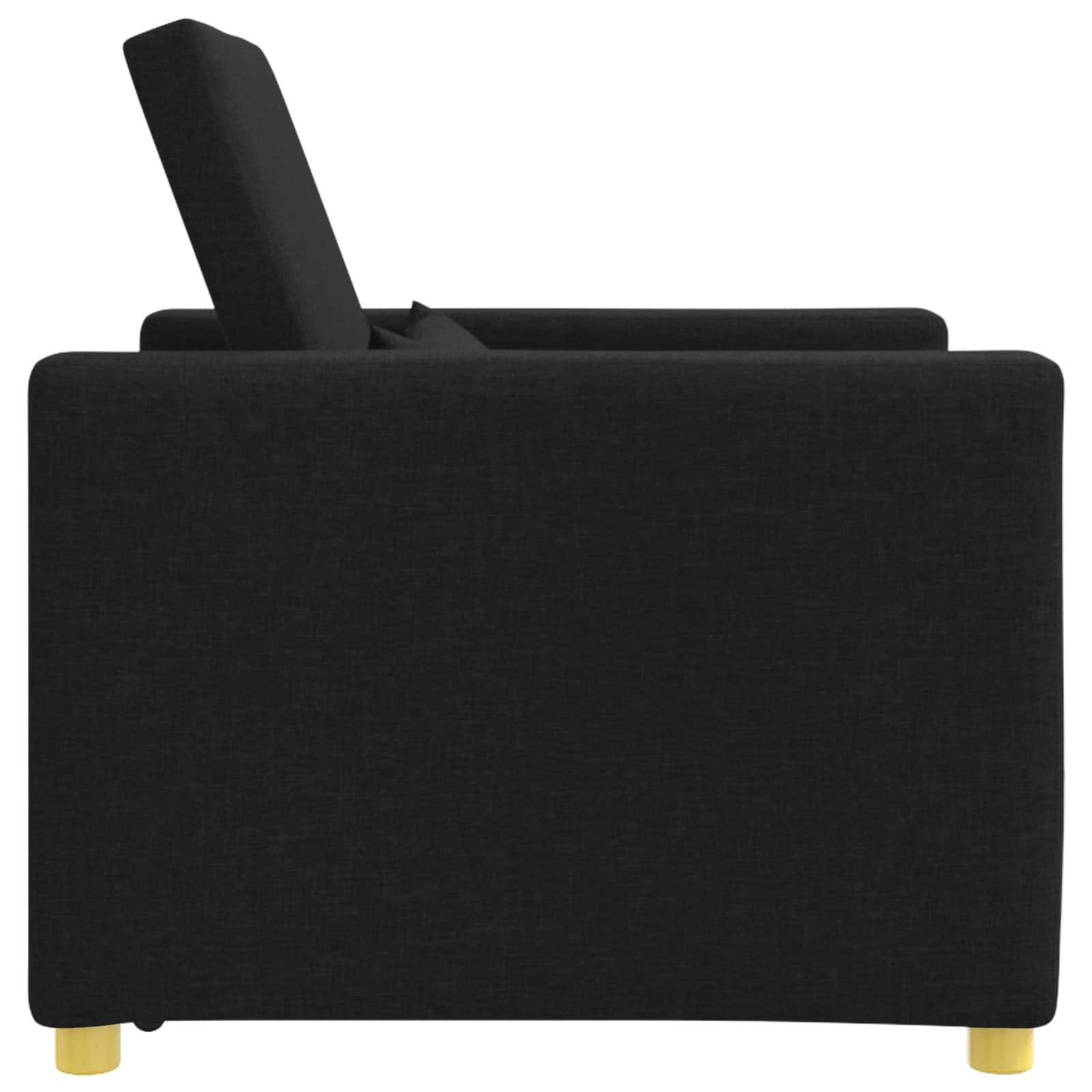Pull out Sofa Bed Single Mit Rad Schwarz 90 x 165 x 87 cm Stoff