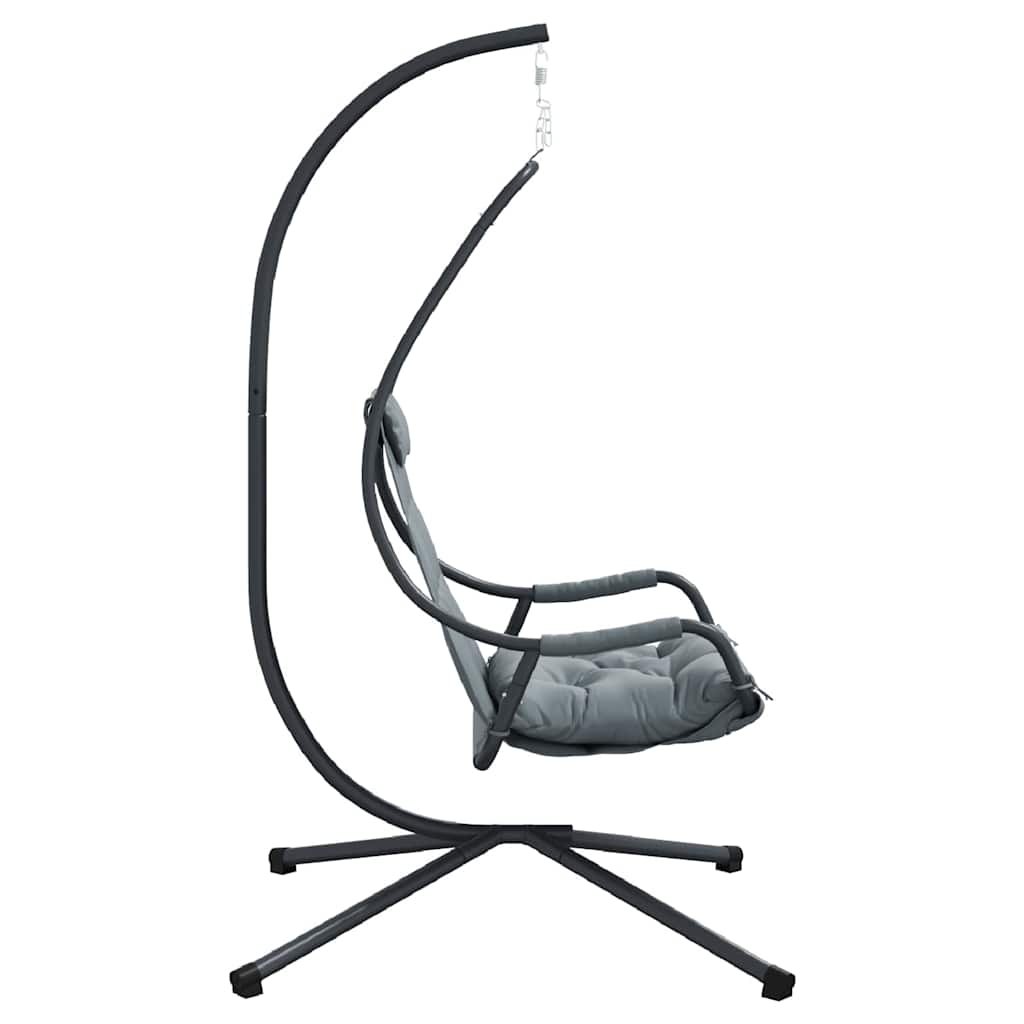 Hängendes Ei-Stuhl Anthrazit 94 x 107 x 196,5 cm Stahl