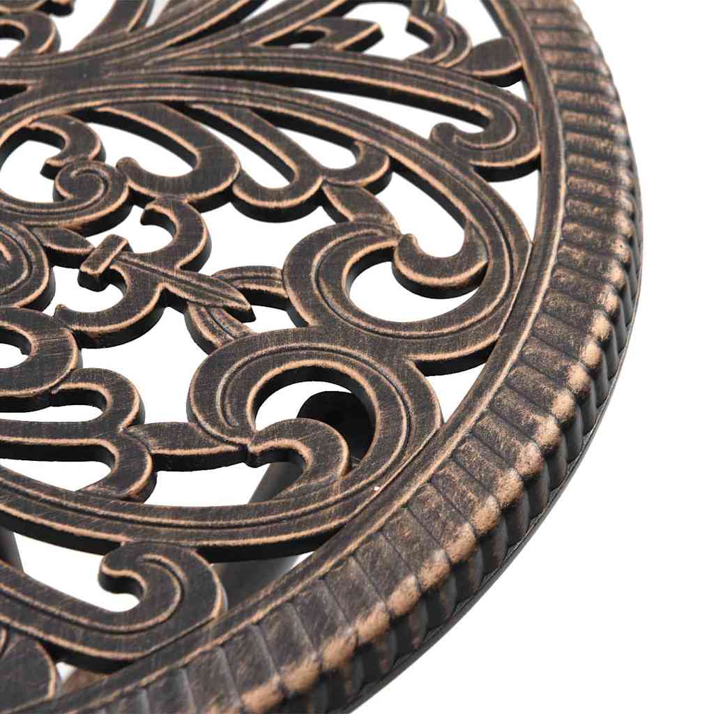 Garten Bistro Set 3 Stk. Bronze Aluminium
