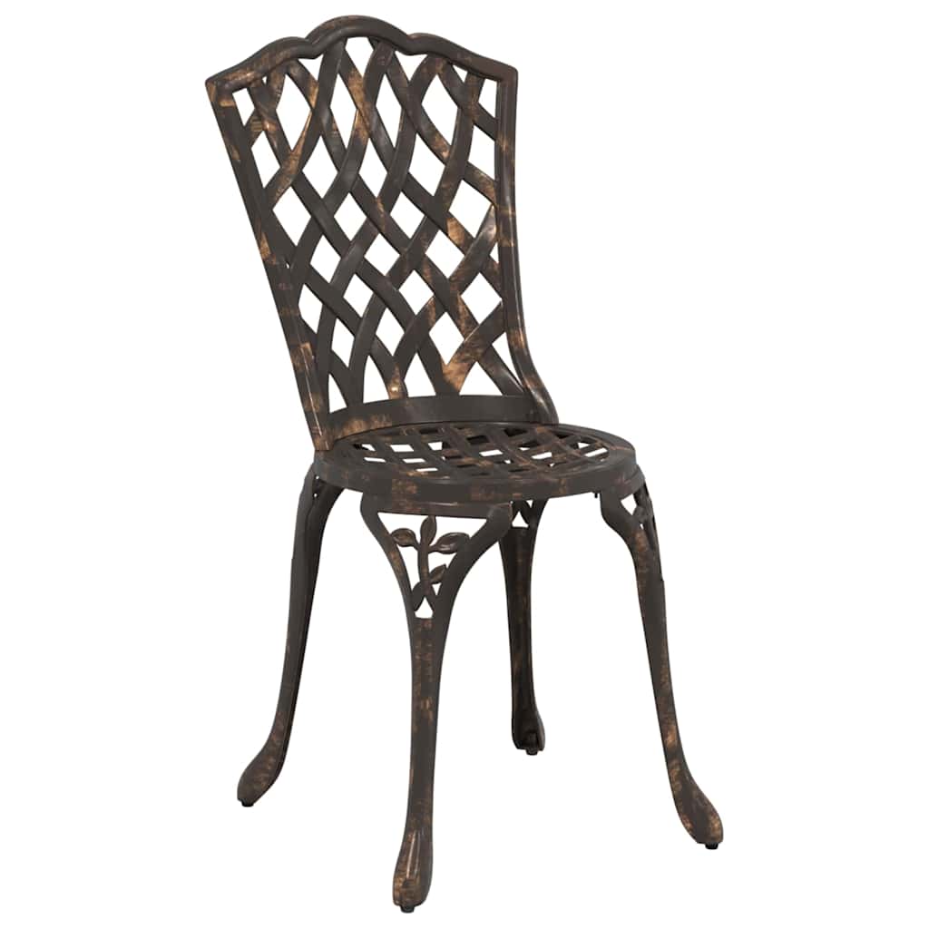 Garten Bistro Set 3 Stk. Bronze Aluminium