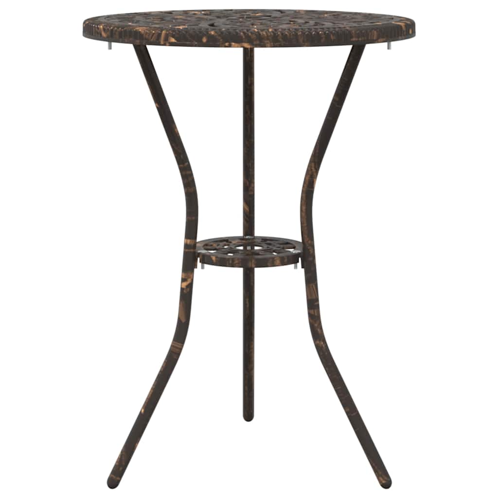 Garten Bistro Set 3 Stk. Bronze Aluminium