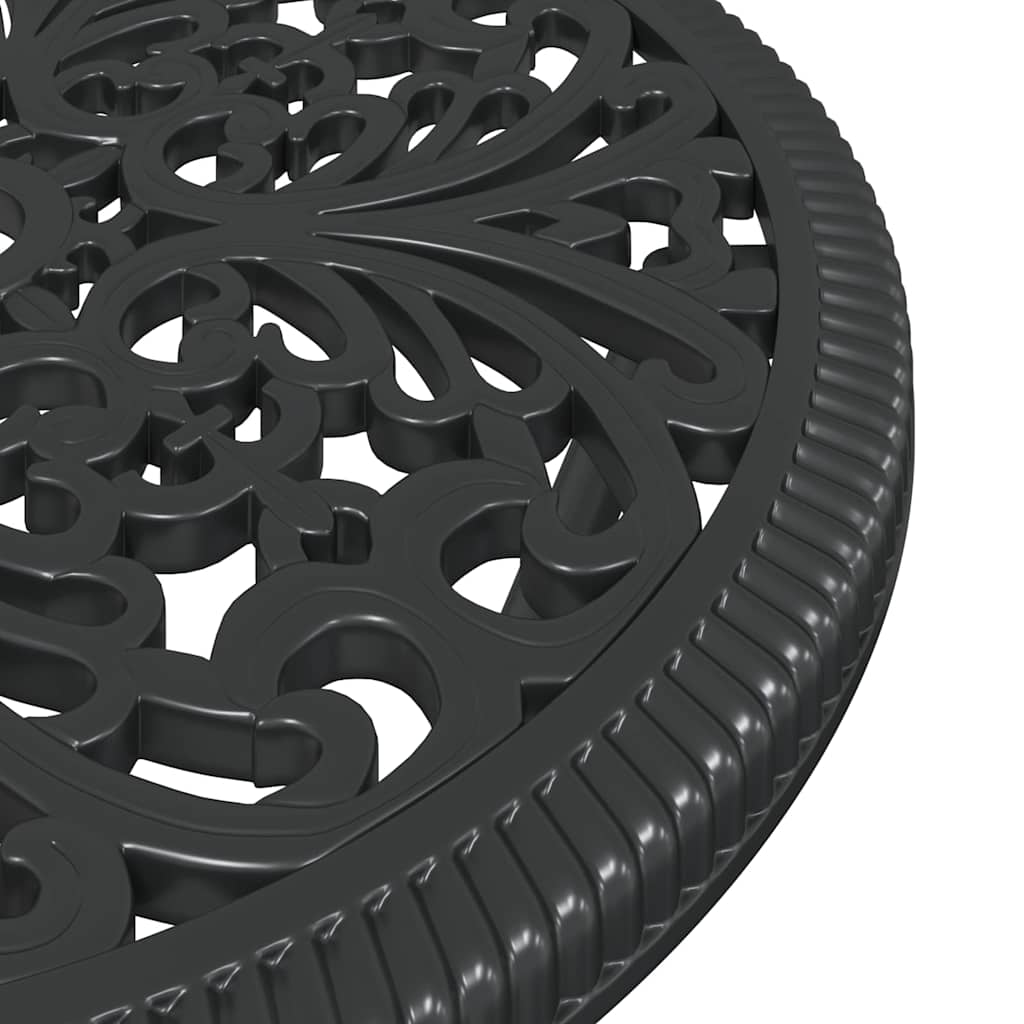 Garten Bistro Set 3 Stk. Schwarz Aluminium