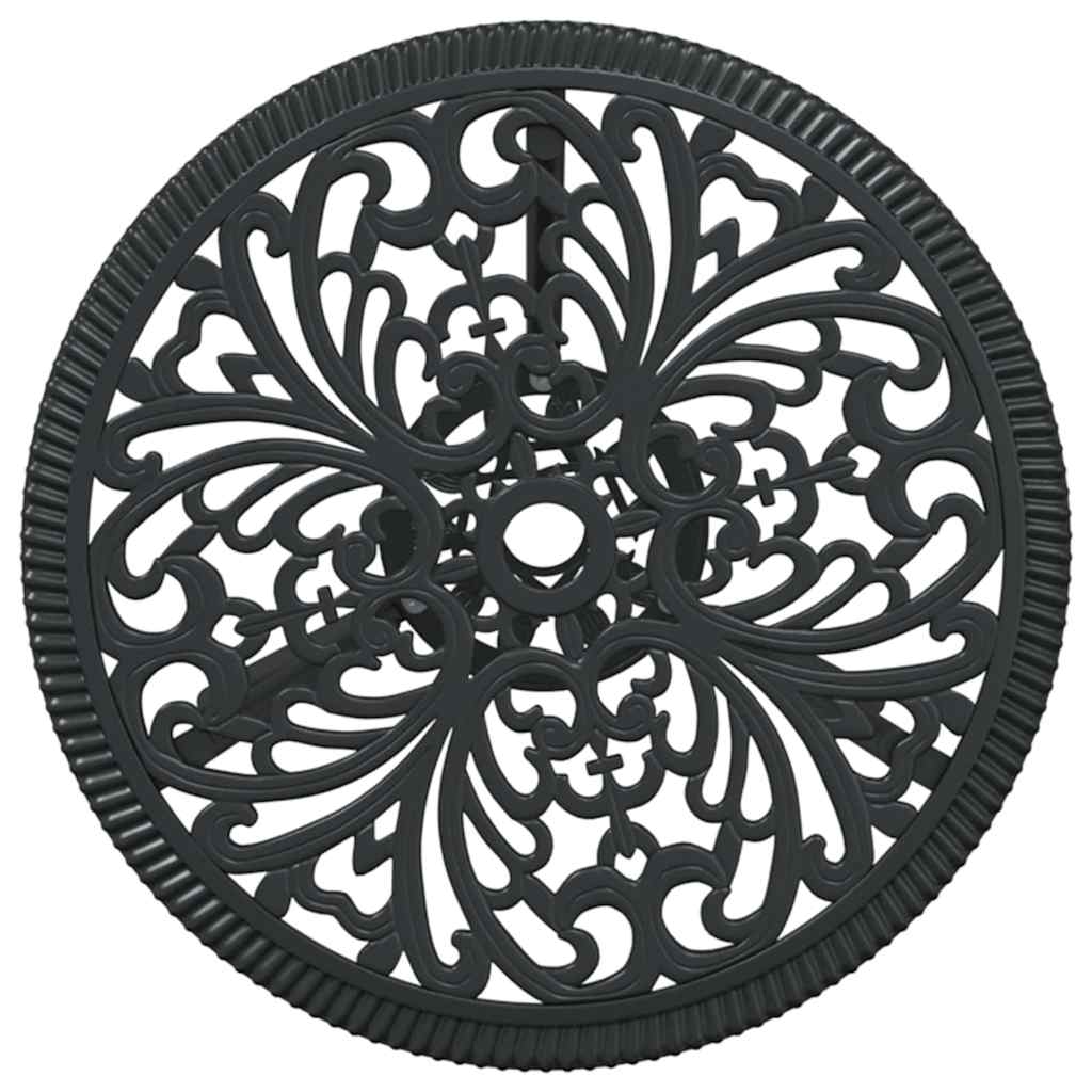 Garten Bistro Set 3 Stk. Schwarz Aluminium