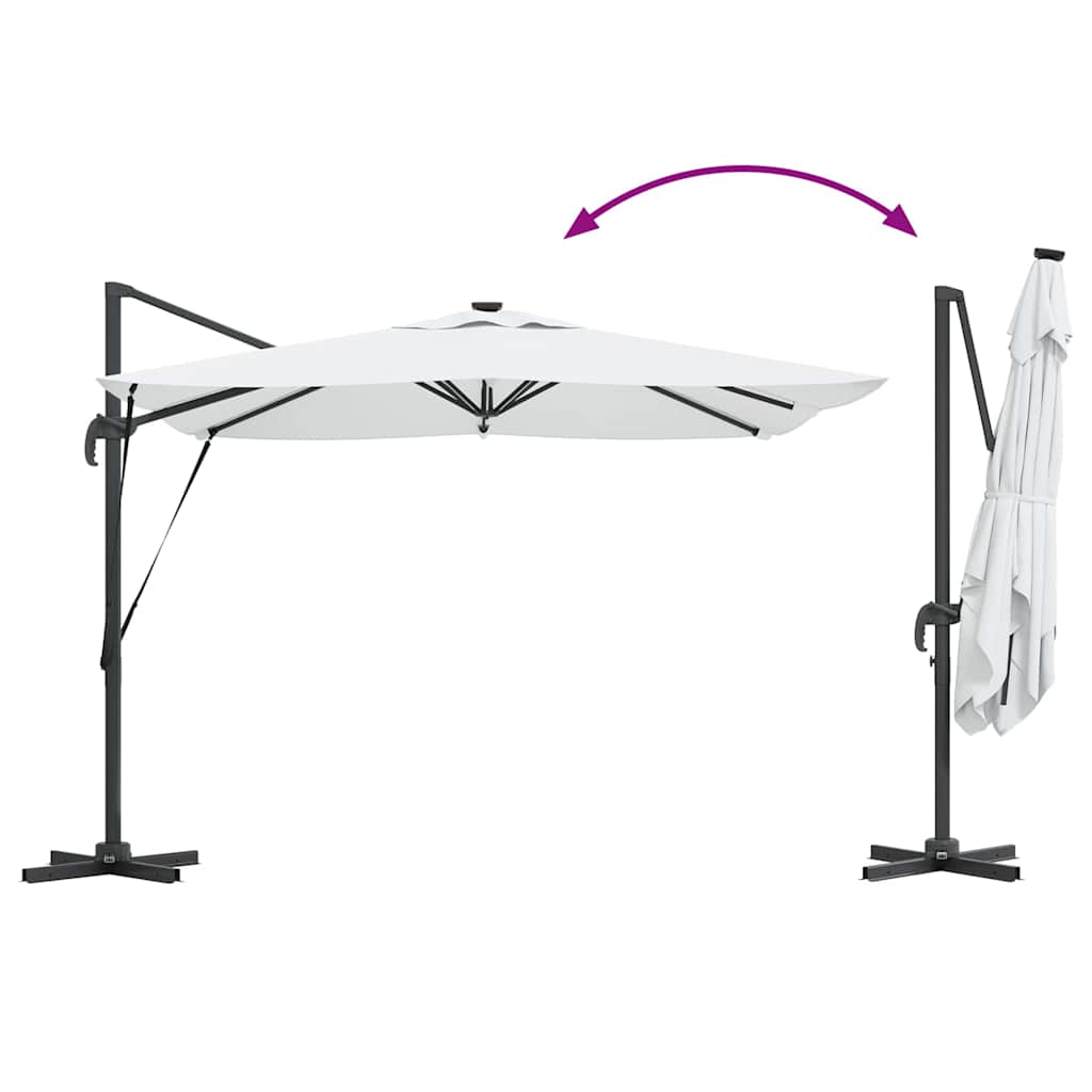 Sonnenschirm Sand 286 x 284 x 270 cm Aluminium und Polyester