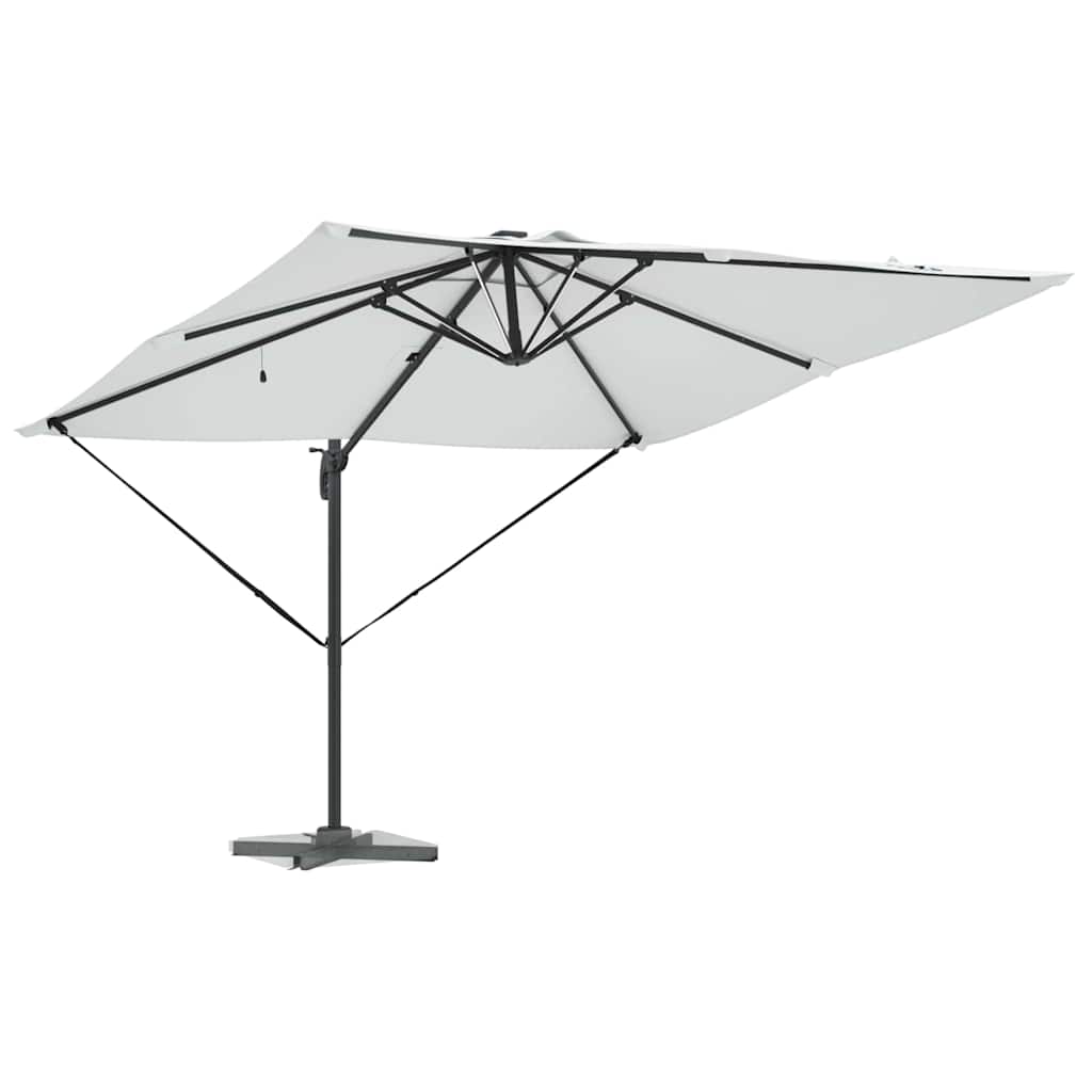Sonnenschirm Sandfarbe 286 x 285 x 270 cm Aluminium