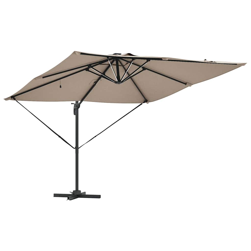 Sonnenschirm Taupe 286 x 285 x 270 cm Aluminium