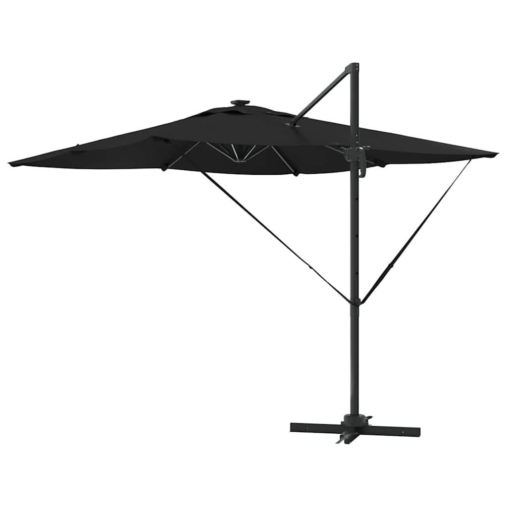 Sonnenschirm Schwarz 286 x 285 x 270 cm Aluminium
