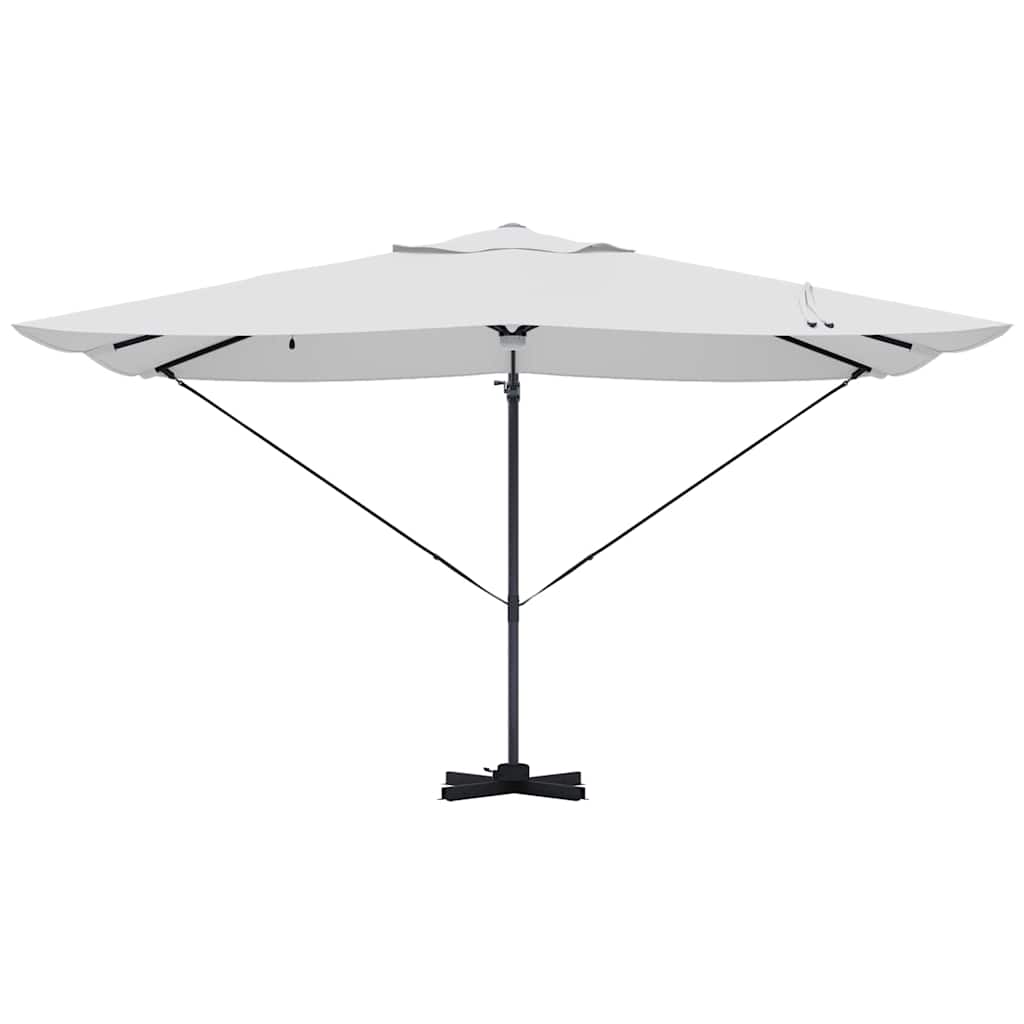 Sonnenschirm Sand 351 x 250 x 253 cm Polyester und Aluminium