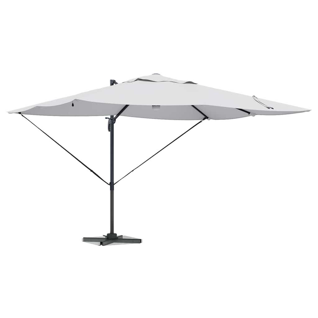 Sonnenschirm Sand 351 x 250 x 253 cm Polyester und Aluminium