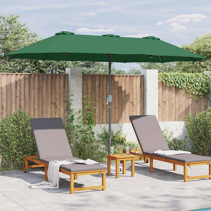 Garten-Sonnenschirm Grün 370 x 197 x 239 cm