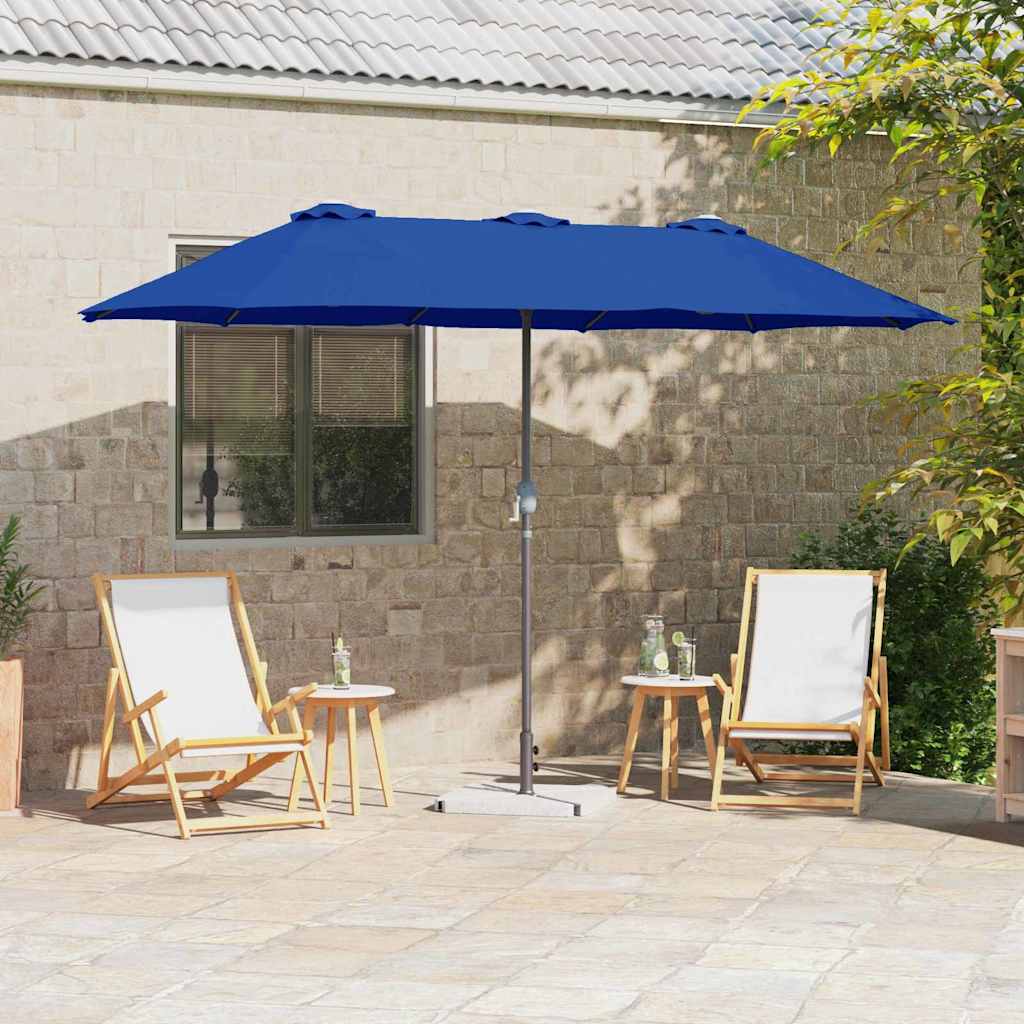 Garten-Sonnenschirm 370 x 197 x 239 cm Polyester und Aluminium