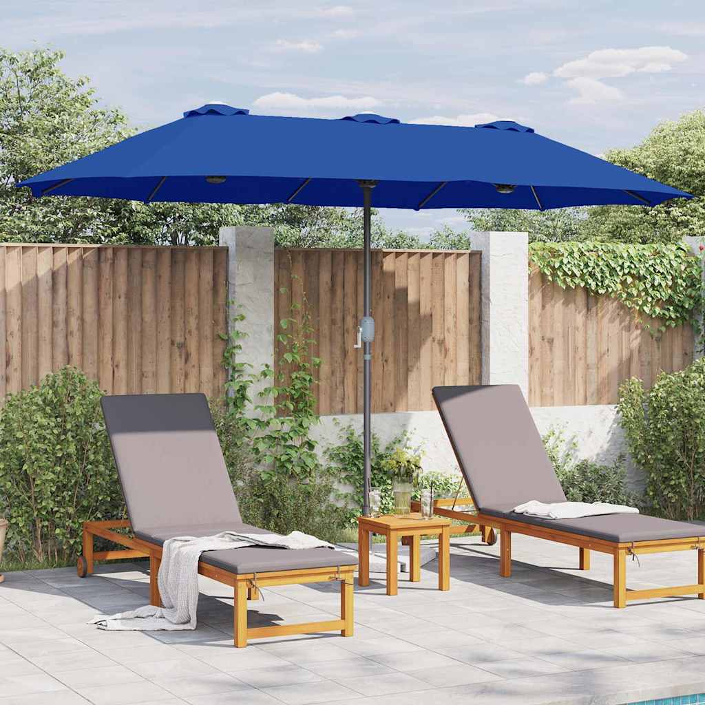 Garten-Sonnenschirm 370 x 197 x 239 cm Polyester und Aluminium