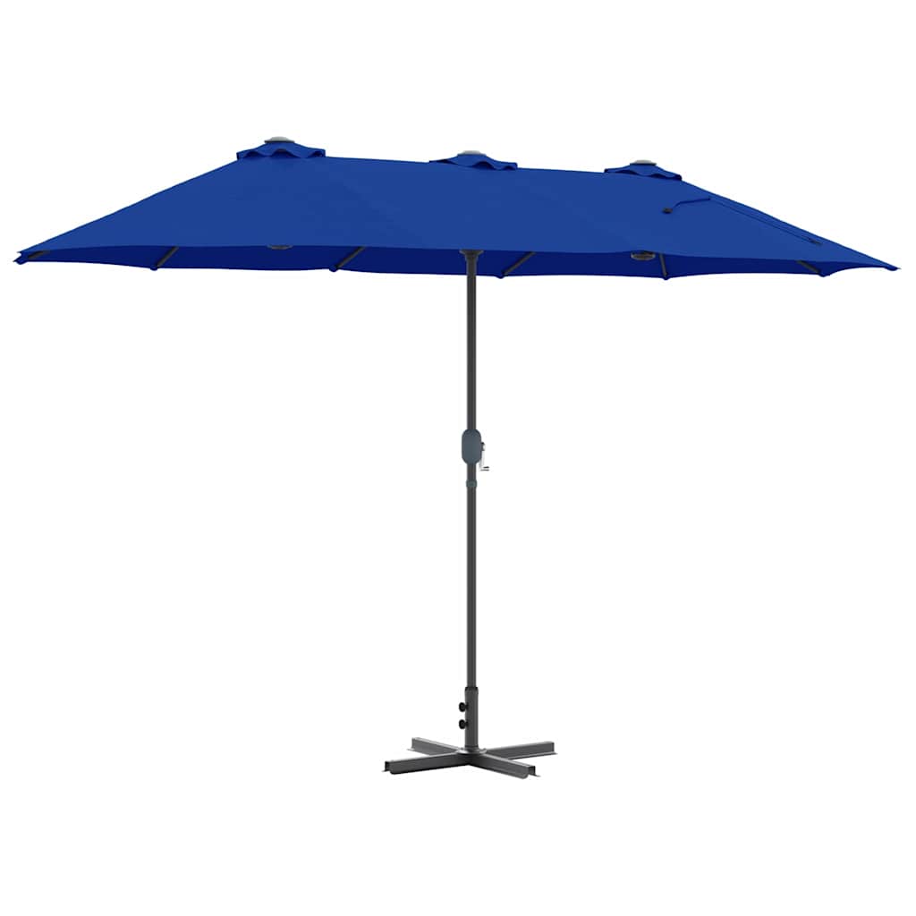 Garten-Sonnenschirm 370 x 197 x 239 cm Polyester und Aluminium
