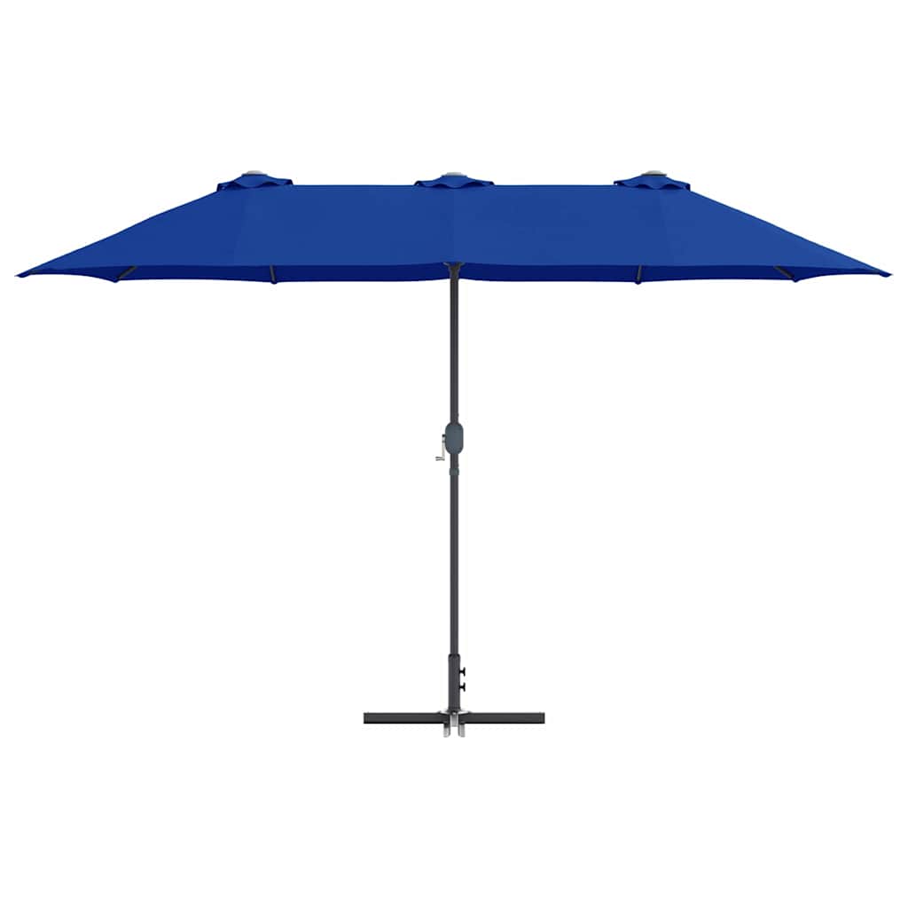 Garten-Sonnenschirm 370 x 197 x 239 cm Polyester und Aluminium