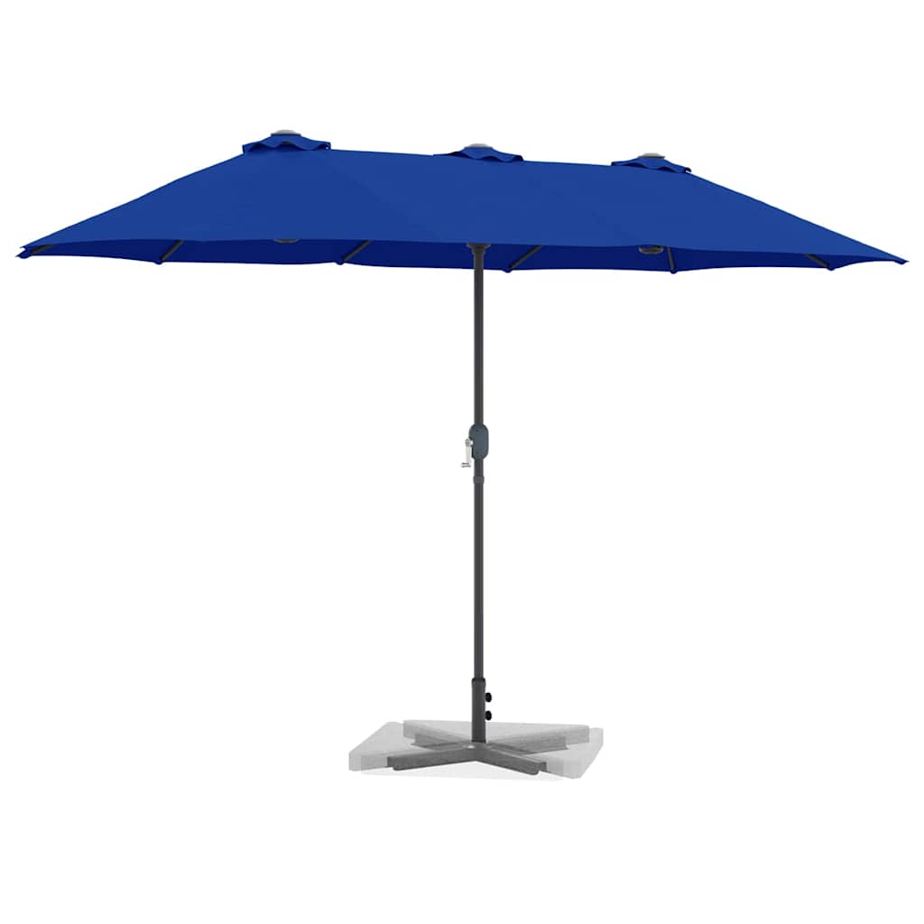 Garten-Sonnenschirm 370 x 197 x 239 cm Polyester und Aluminium