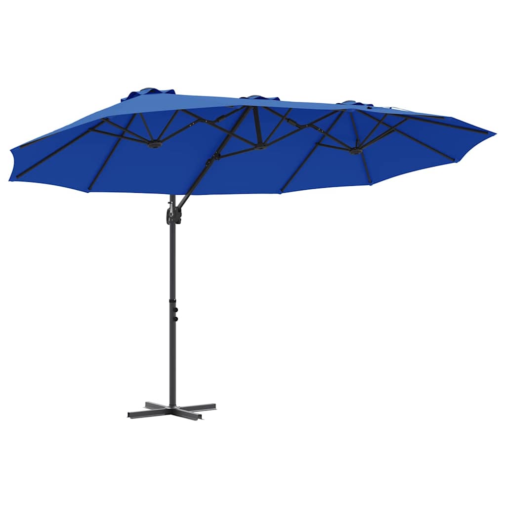 Sonnenschirm 372 x 198 x 243 cm Polyester und Aluminium