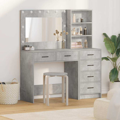 Schminktisch 2 Stk. Grau 78,5 x 41 x 135 cm Holzwerkstoff