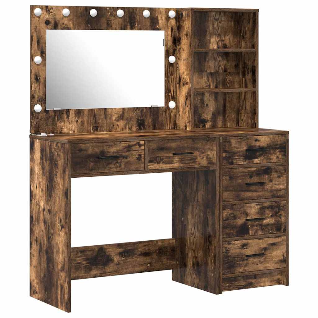 Schminktisch 2 Stk. Braun 78,5 x 41 x 135 cm Holzwerkstoff