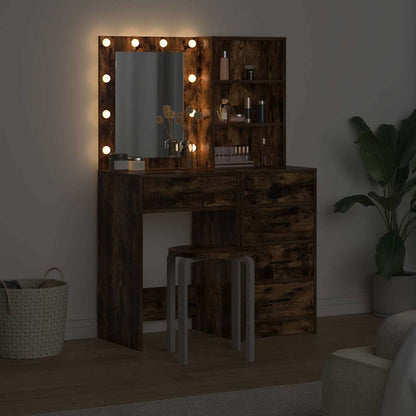 Schminktisch 2 stk. Braun 50 x 41 x 135 cm Holzwerkstoff