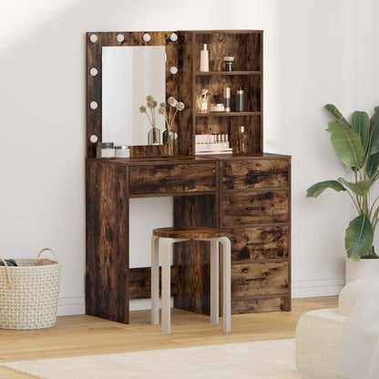 Schminktisch 2 stk. Braun 50 x 41 x 135 cm Holzwerkstoff