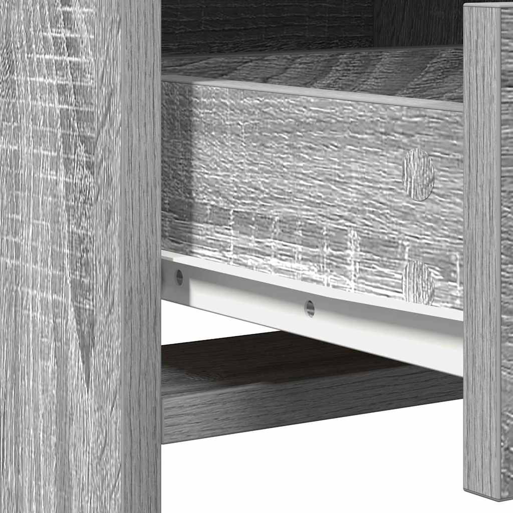 Schminktisch 2 stk. Grau 50 x 41 x 135 cm Holzwerkstoff