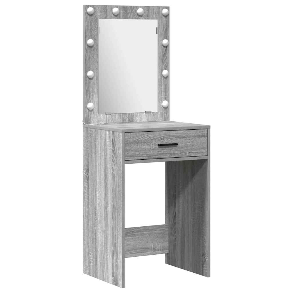 Schminktisch 2 stk. Grau 50 x 41 x 135 cm Holzwerkstoff