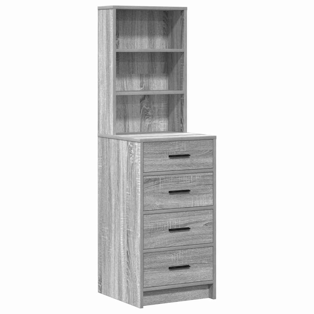 Schminktisch 2 stk. Grau 50 x 41 x 135 cm Holzwerkstoff