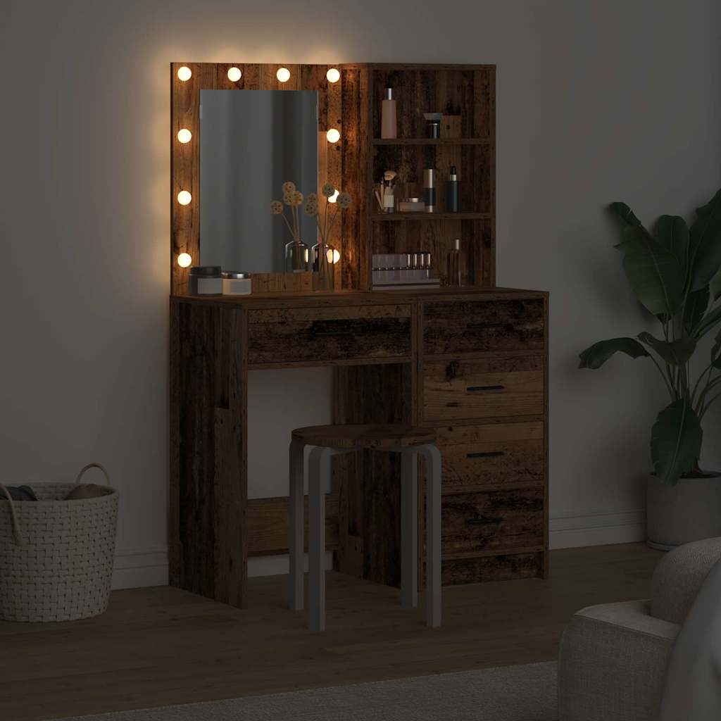 Schminktisch 2 stk. Braun 50 x 41 x 135 cm Holzwerkstoff