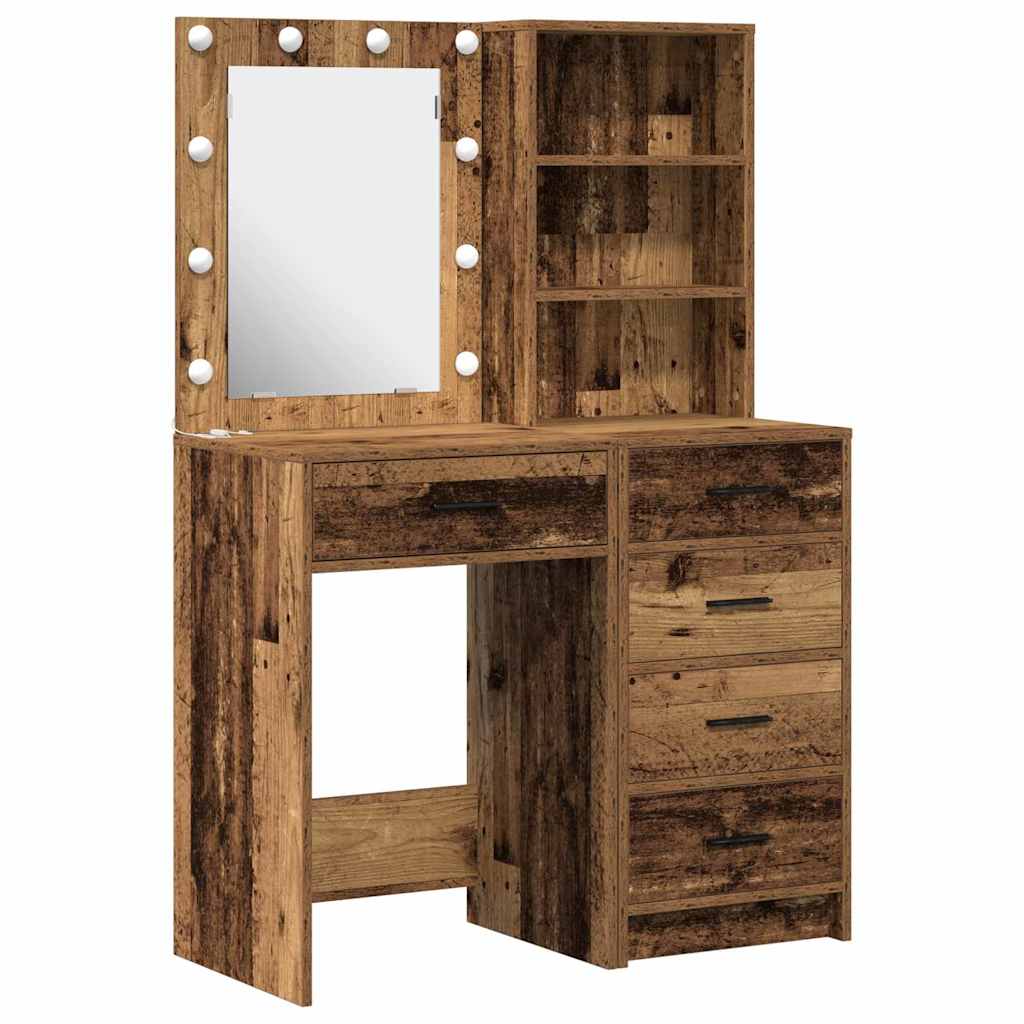 Schminktisch 2 stk. Braun 50 x 41 x 135 cm Holzwerkstoff