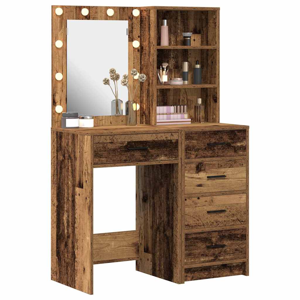 Schminktisch 2 stk. Braun 50 x 41 x 135 cm Holzwerkstoff