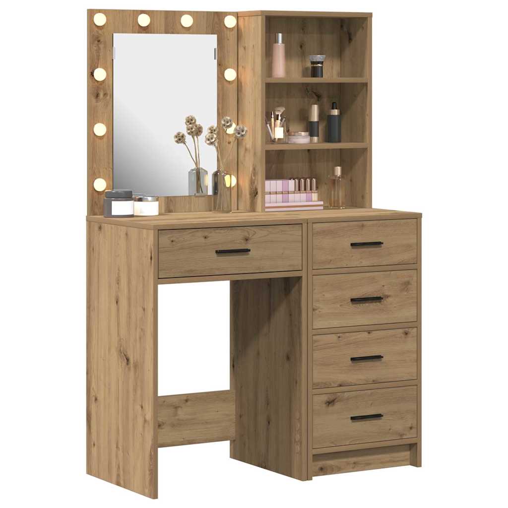 Schminktisch 2 stk. Braun 50 x 41 x 135 cm Holzwerkstoff