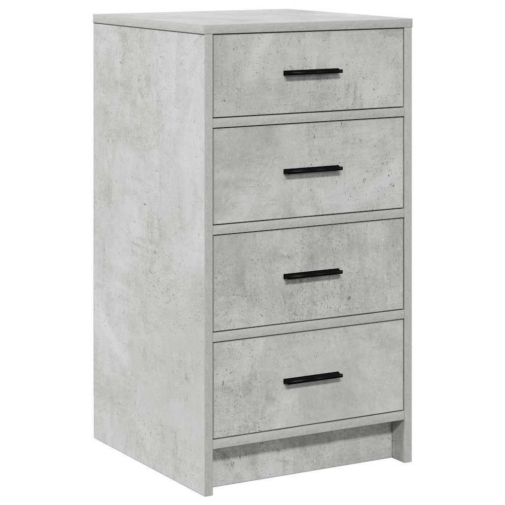 Schminktisch 3 stk. Betongrau 78,5 x 41 x 135 cm Holzwerkstoff