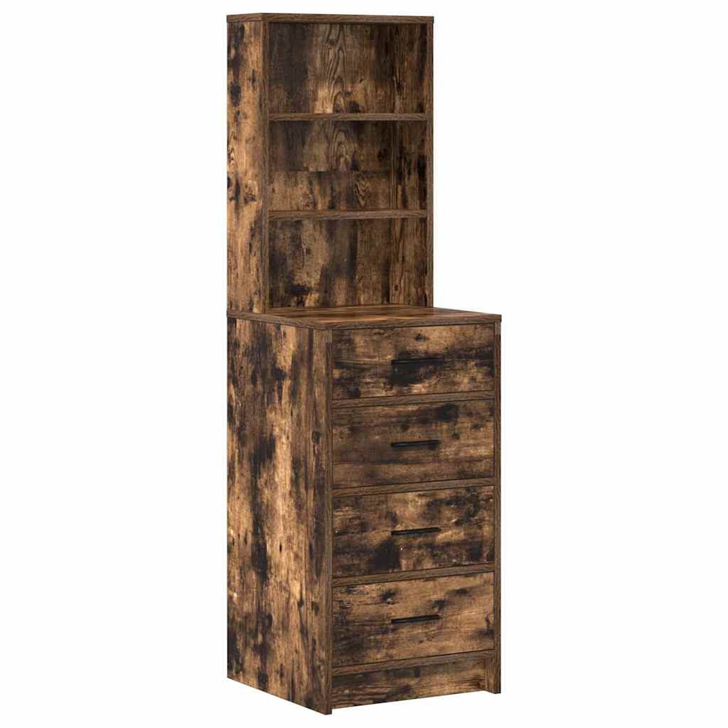 Schminktisch 3 stk. Räuchereiche 78,5 x 41 x 135 cm