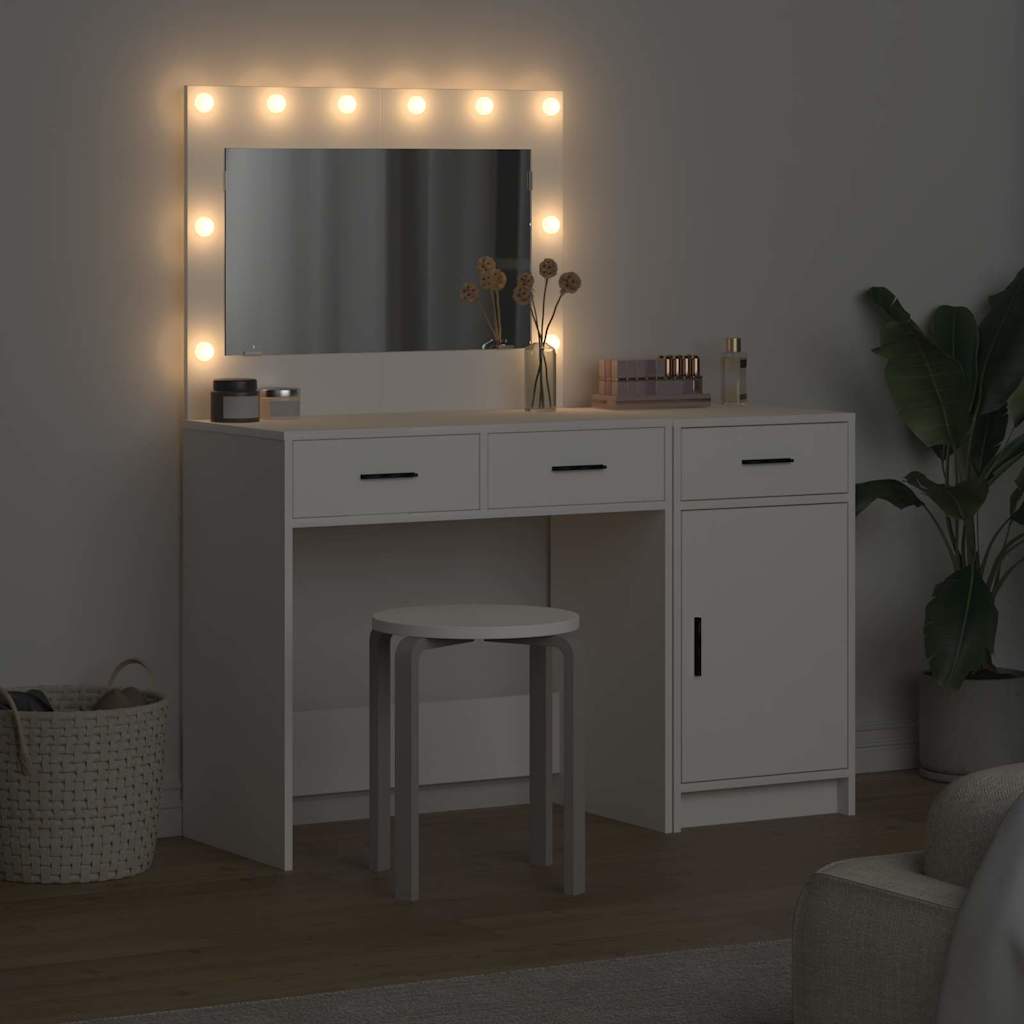 Schminktisch 2 pcs Weiß 40 x 41 x 75 cm Holzwerkstoff