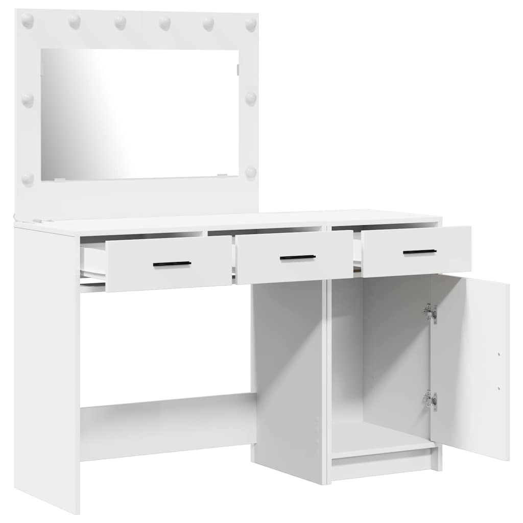 Schminktisch 2 pcs Weiß 40 x 41 x 75 cm Holzwerkstoff