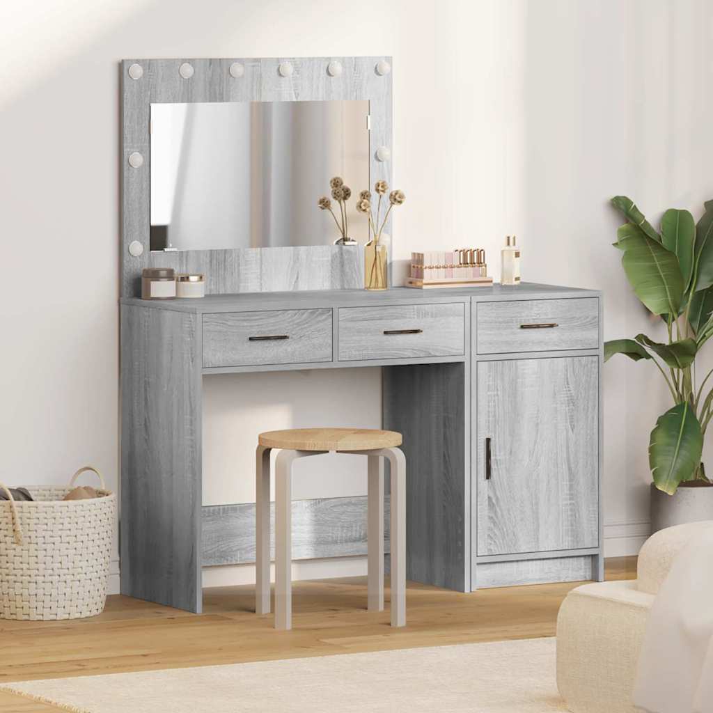 Schminktisch 2 pcs Grau 40 x 41 x 75 cm Holzwerkstoff
