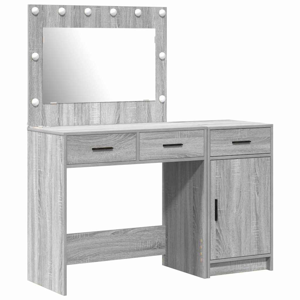 Schminktisch 2 pcs Grau 40 x 41 x 75 cm Holzwerkstoff